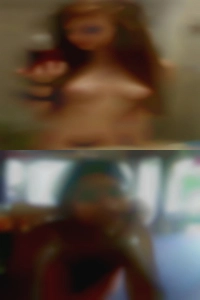 Petite woman with single naked gifted hands.